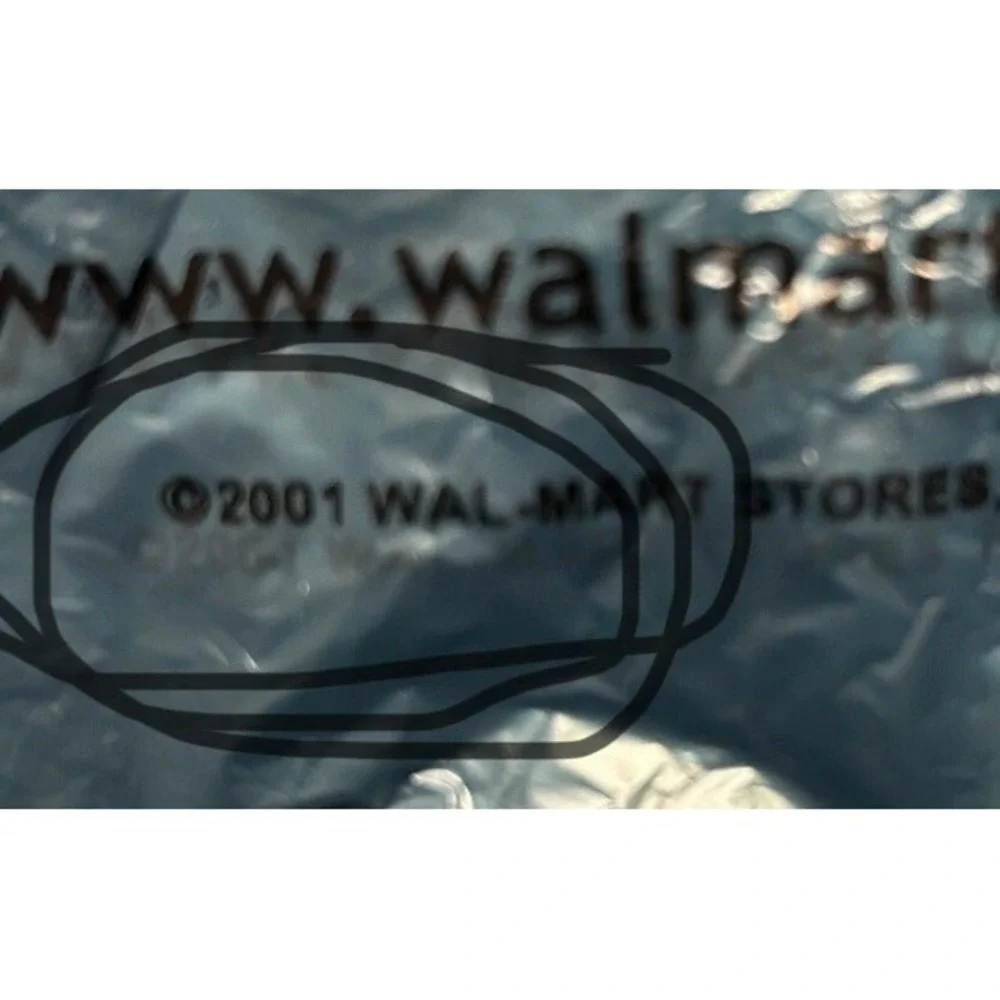 Vintage‎ Collectibles Wal Mart Blue Yellow Smiley Face Bags 3 Set Year Of 2001
